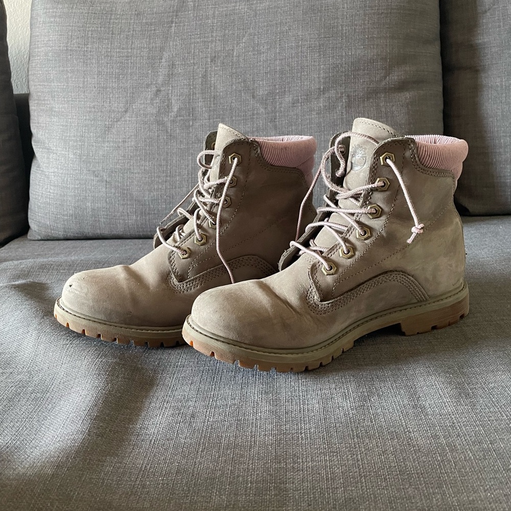 Timberland Ankle Boots Grey and Purple US 8.5